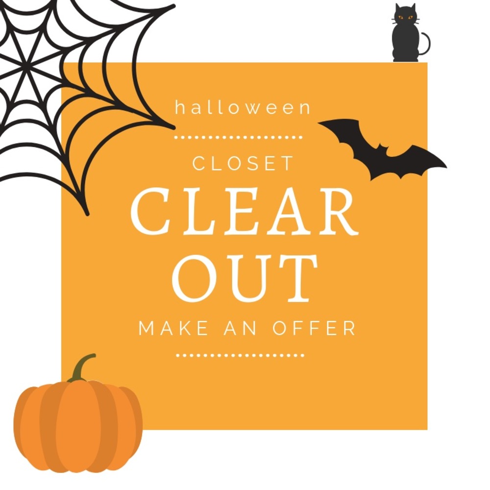 Halloween Closet Clearout! Spooky Good deals.